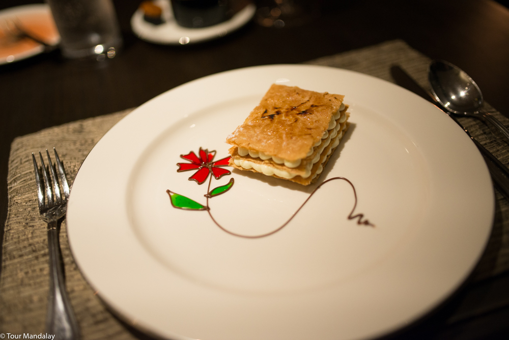 The millefeuille served on our first evening on-board The Strand Cruise