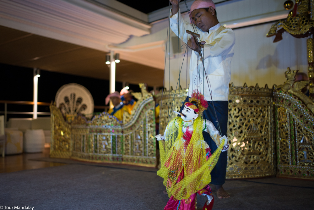 The Ko Gyi Kyaw puppet dance performed on-board The Strand Cruise for our final night