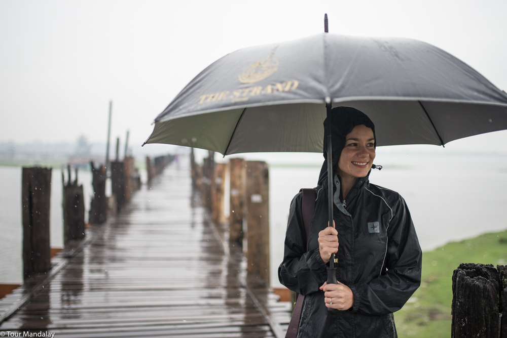 The wet weather seemed to put a lot of people off the idea of visiting U Bein Bridge