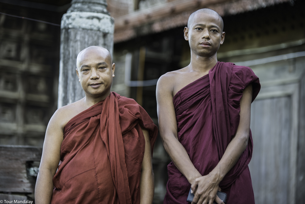 Conversing with monks